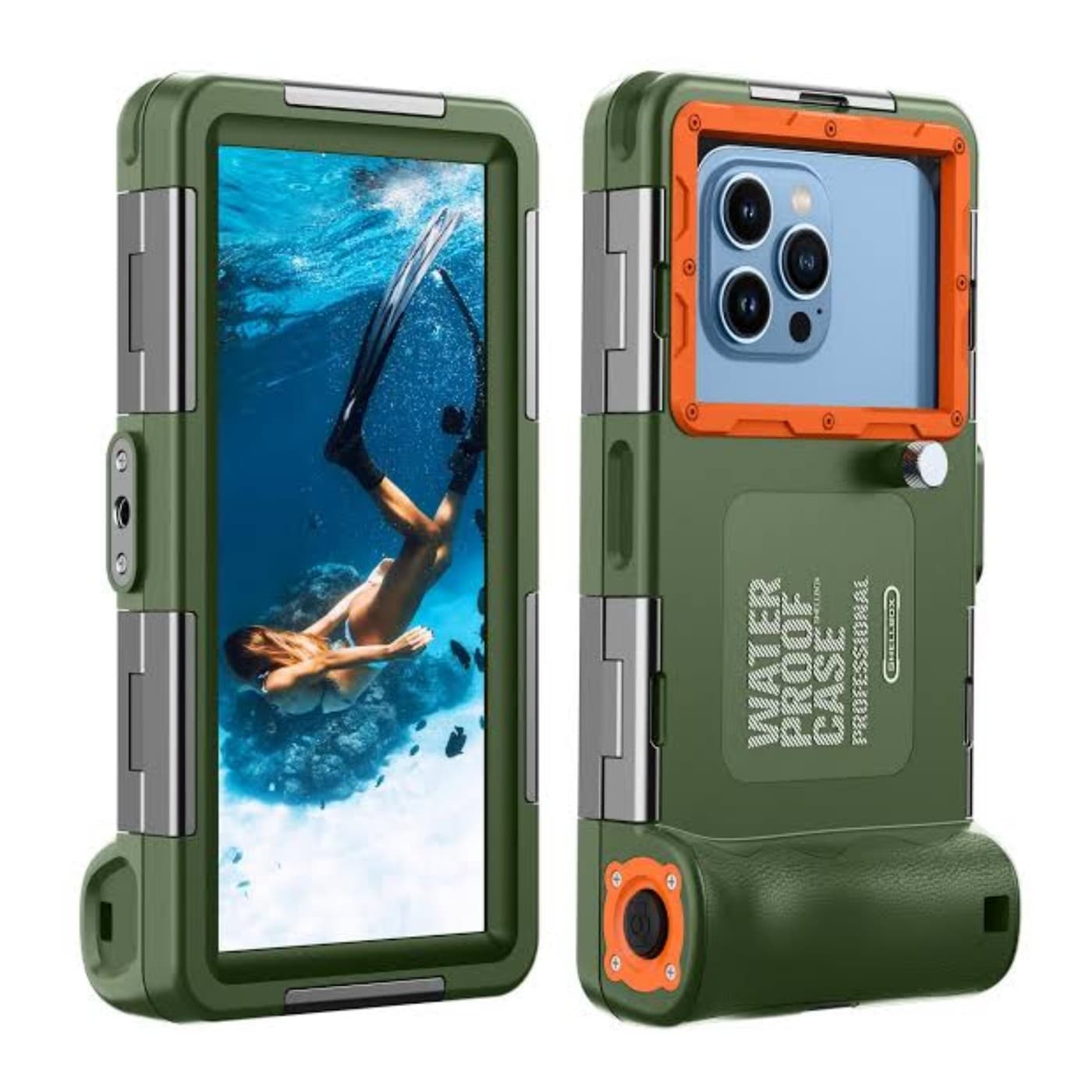 Coque Étanche pour Smartphone Universelle Vert